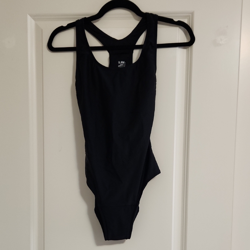 Ruby Love Black Open Back One-Piece Period Swimsuit